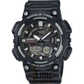 Чоловічий наручний годинник  Casio AEQ-110W-1AVEF чорний, купити магазин Lux time